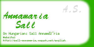 annamaria sall business card